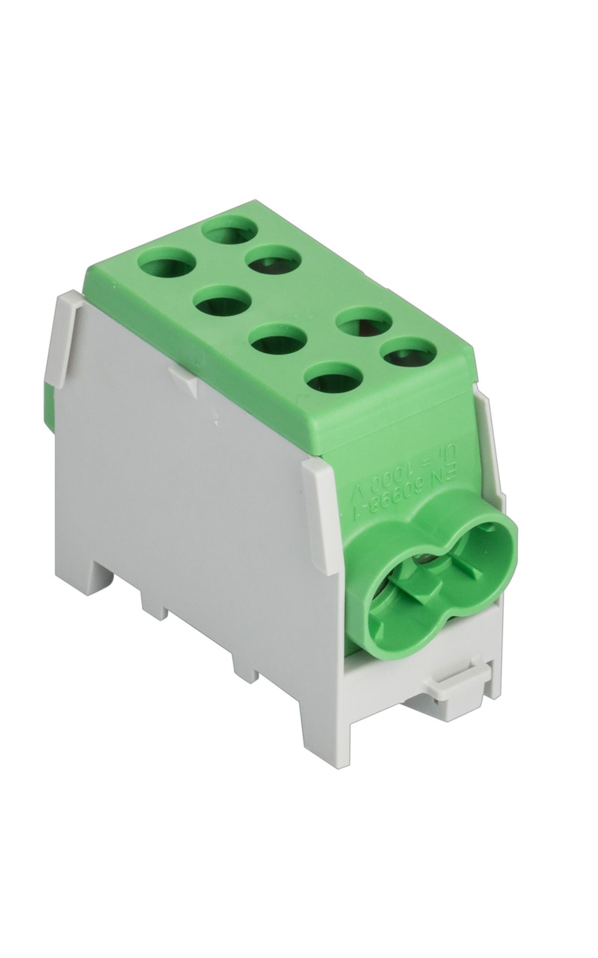 Minimodular HLAK 35-1/2 M2 fővezeték soroló elem Zöld-Sárga