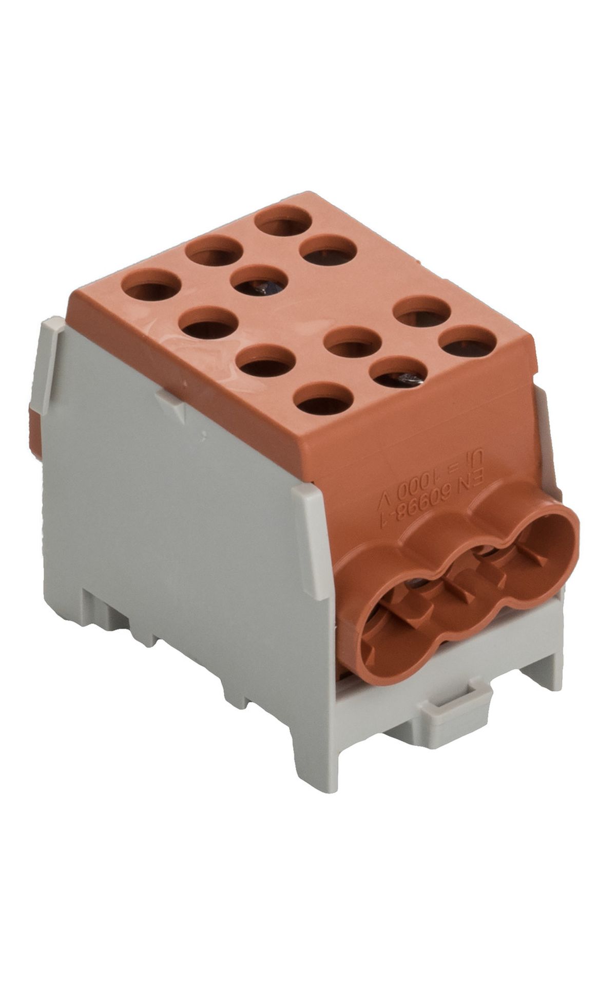 Minimodular HLAK 35-1/4 M2 fővezeték soroló elem barna
