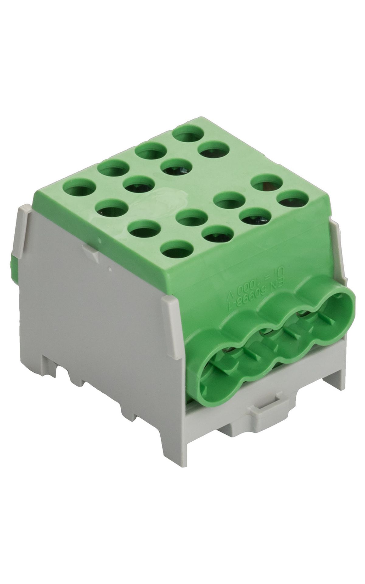 Minimodular HLAK 35-1/6 M2 fővezeték soroló elem Zöld-Sárga