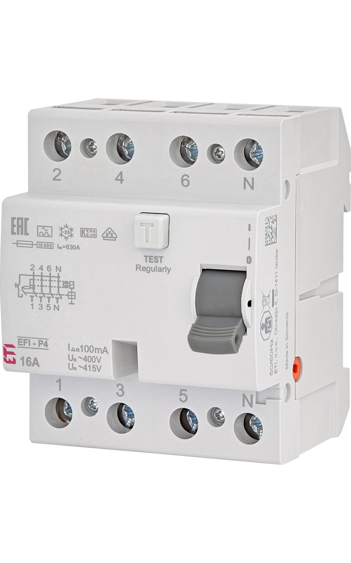 EFI-P4 A 16A/100mA áram-védőkapcsoló