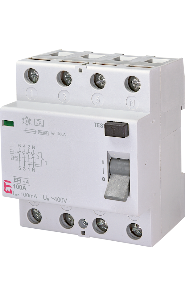 EFI-4 A 100A/100mA áram-védőkapcsoló