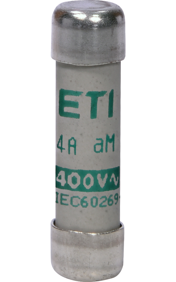 CH8 400V aM 4A motorvédő hengeres biztosító, Ø8mm x 32mm