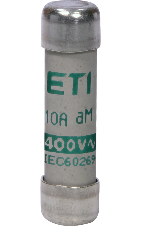 CH8 400V aM 10A motorvédő hengeres biztosító, Ø8mm x 32mm
