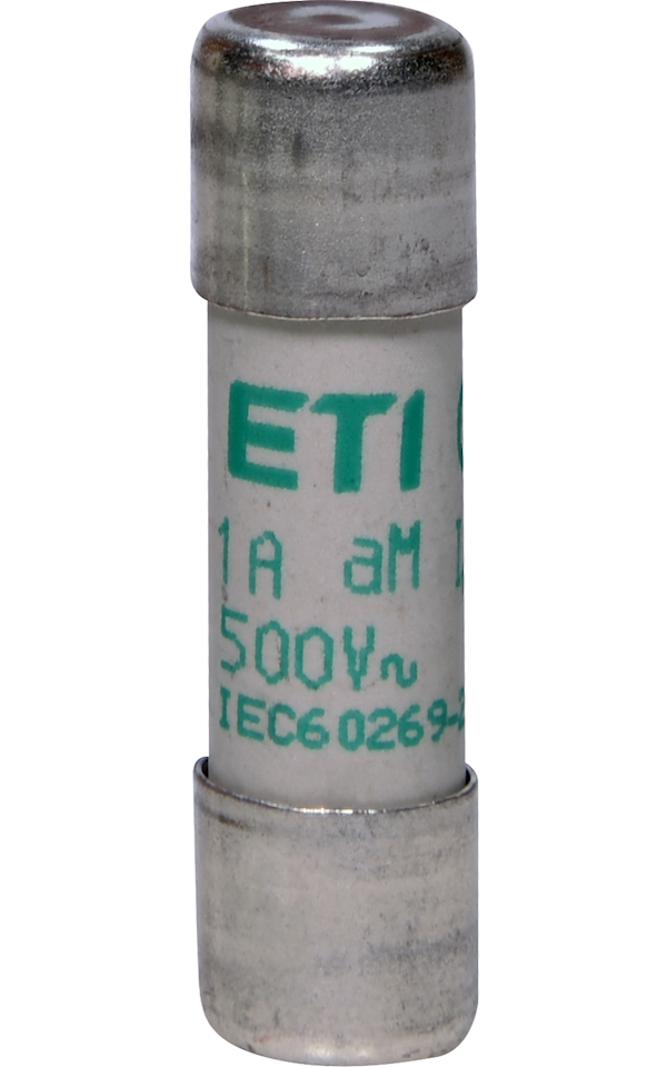 CH10 500V aM 1A motorvédő hengeres biztosító, Ø10mm x 38mm