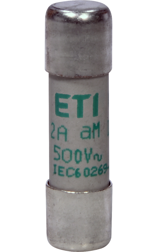 CH10 500V aM 2A motorvédő hengeres biztosító, Ø10mm x 38mm