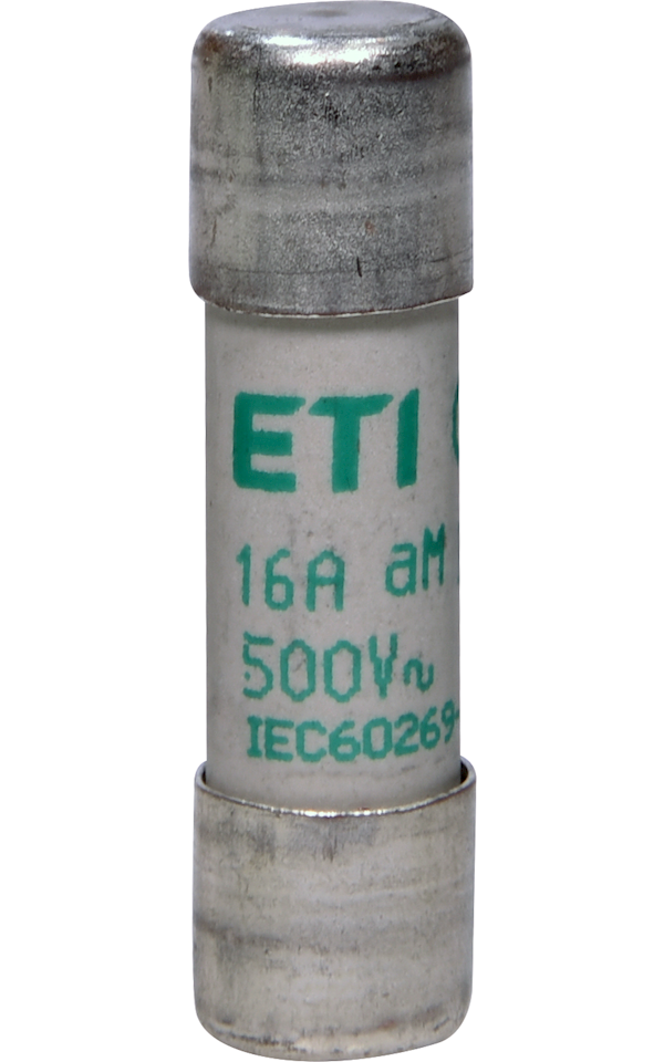 CH10 500V aM 16A motorvédő hengeres biztosító, Ø10mm x 38mm