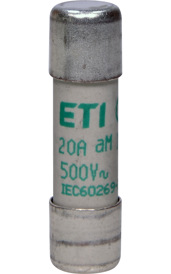 CH10 400V aM 20A motorvédő hengeres biztosító, Ø10mm x 38mm