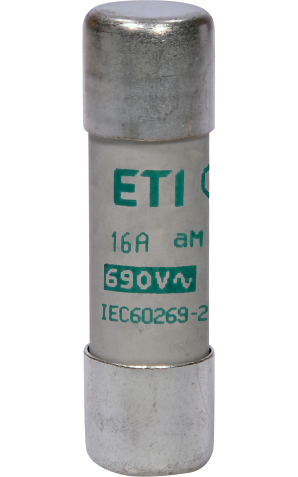 CH14 690V aM 16A motorvédő hengeres biztosító, Ø14mm x 51mm