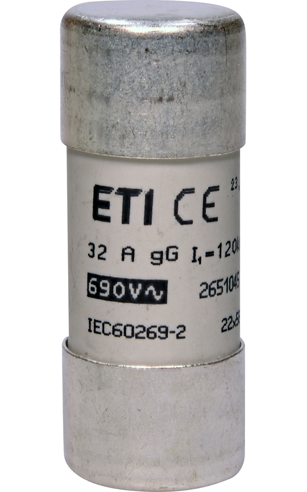 CH22 690V gG 32A hengeres biztosító, Ø22mm x 58mm
