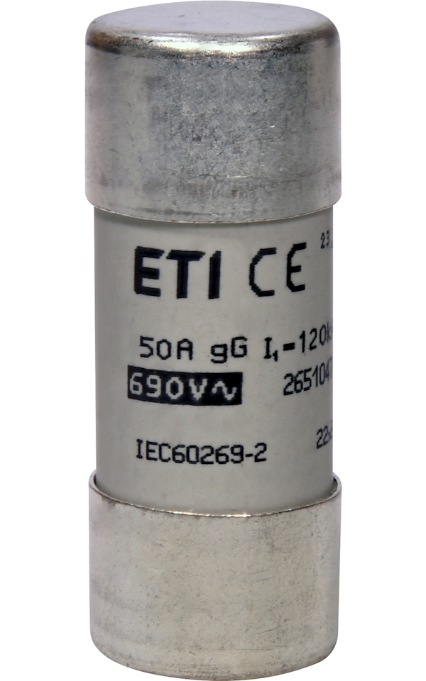 CH22 500V gG 50A hengeres biztosító, Ø22mm x 58mm