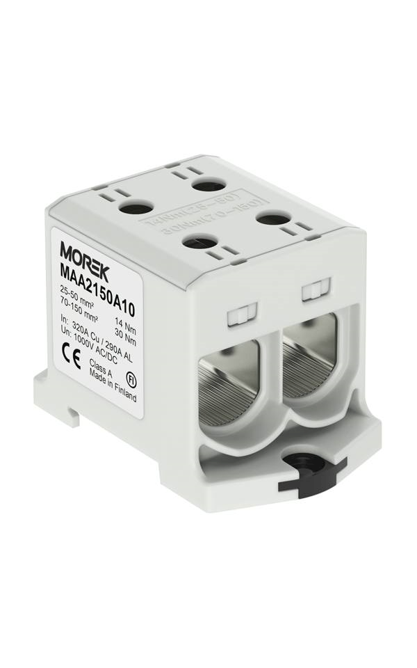 Sorkapocs 25-150 mm2 2 pólusú Al/Cu szürke, Morek