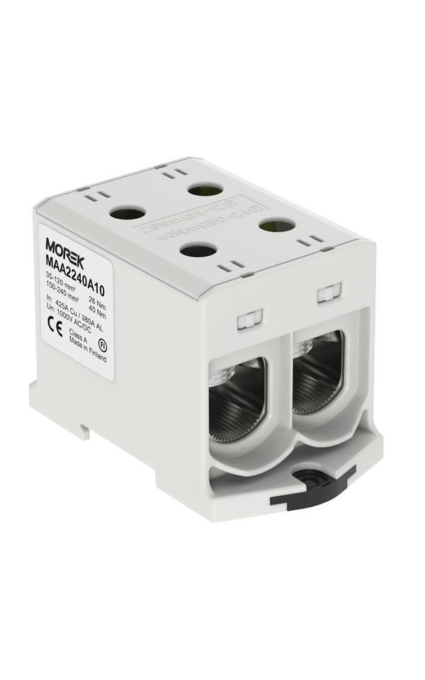 Sorkapocs 35-240 mm2 2 pólusú Al/Cu szürke, Morek