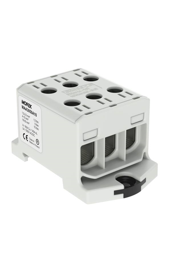 Sorkapocs 1,5-50 mm2 3x1 pólusú Al/Cu szürke 85369010, Morek