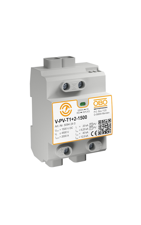 V-PV-T1+2-1500 Y-kapcsolás napelemes rendszerh