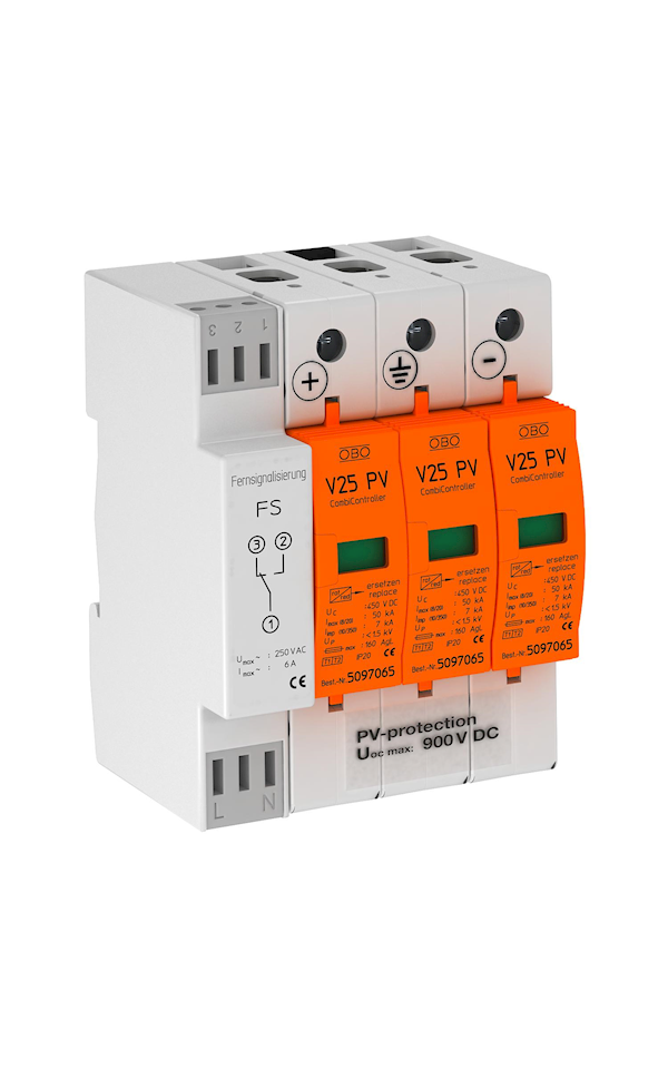 V25-B+C 3PHFS900 hárompólusú, napelemes rendszere
