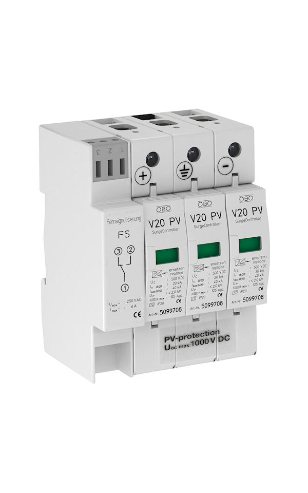 V20-C 3PHFS-1000 hárompólusú, napelemes rendszerh